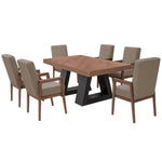 Comedor 6 Sillas Noruega - Nogal