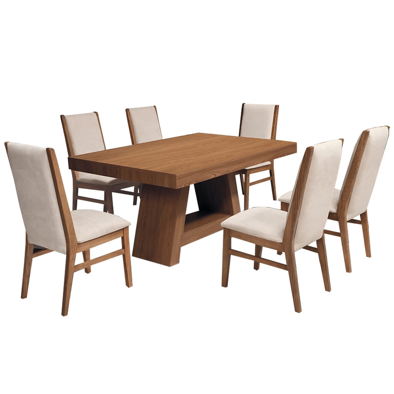 Comedor 6 Sillas Osaka - Nogal