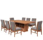 Comedor 8 Sillas Ambar - Nogal
