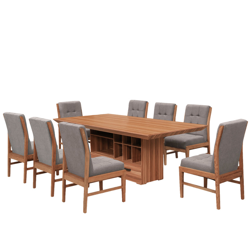Comedor 8 Sillas Ambar - Nogal