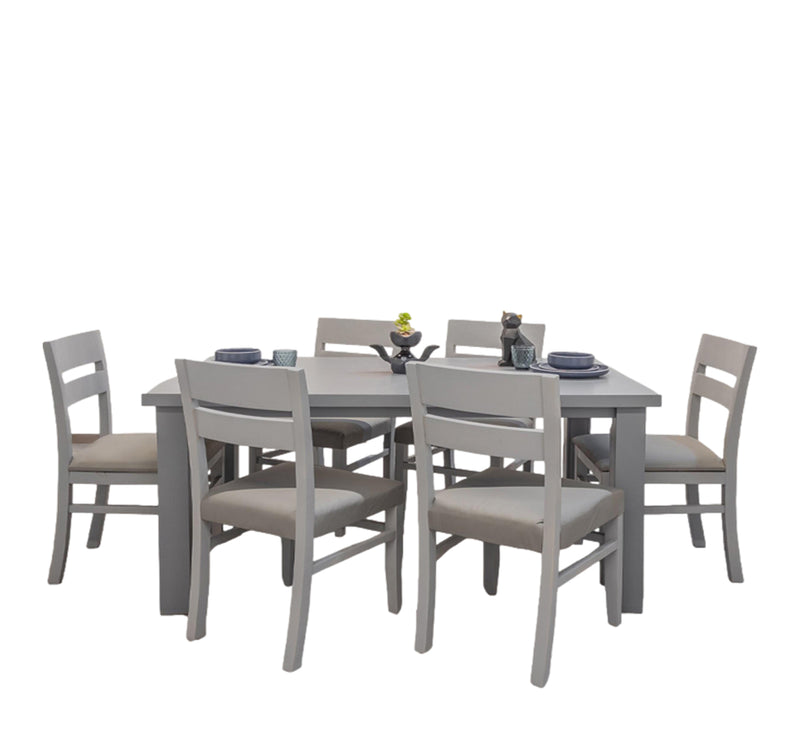 Comedor Albany 6 Sillas - Gris