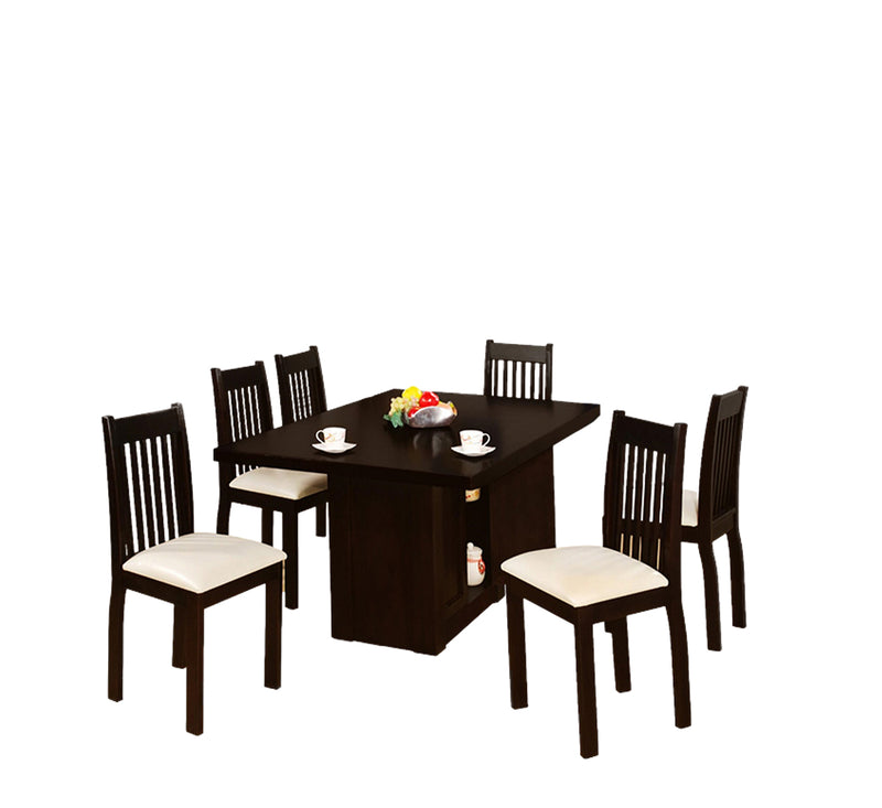 Comedor Leon 6 Sillas - Chocolate