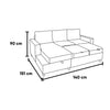 Sala Modular Cama con Baul Anete - Gris Obscuro