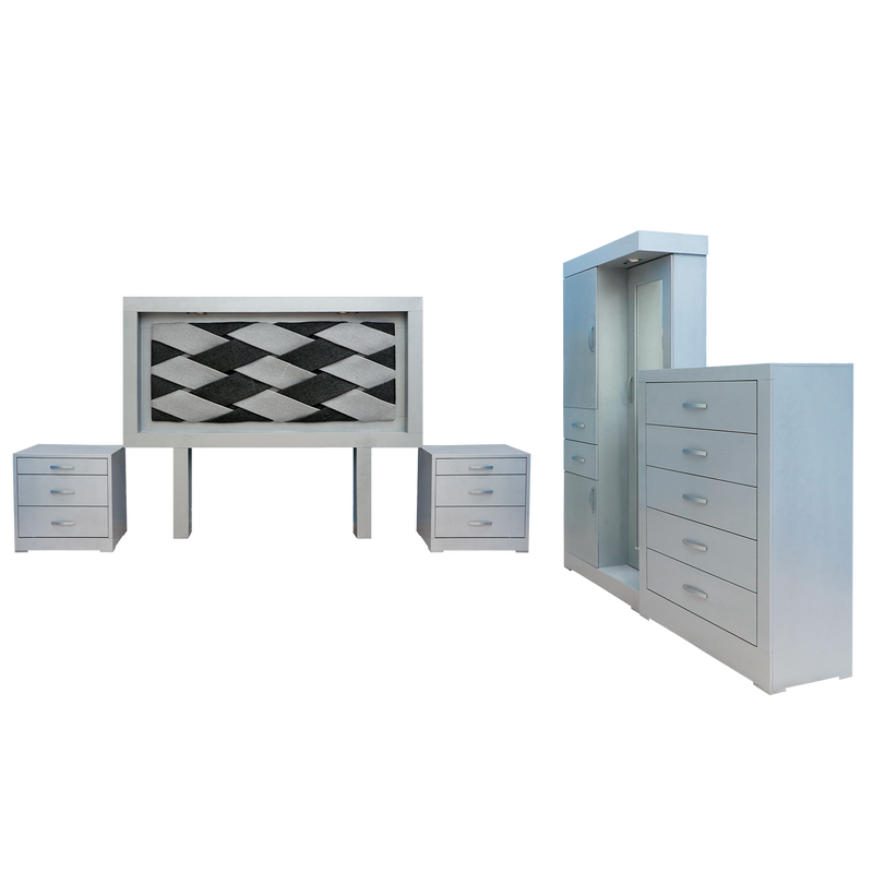 Recamara King Size Ozuela - Gris