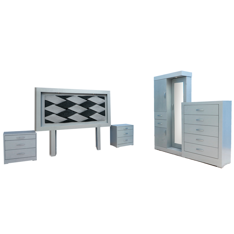 Recamara King Size Ozuela - Gris
