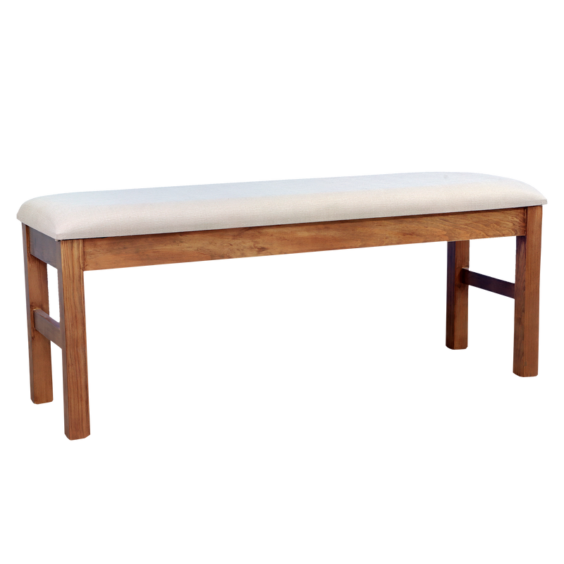Comedor 4 Sillas 1 Banca Nostan - Roble/Concreto