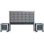 Recamara King Size Cristal - Gris