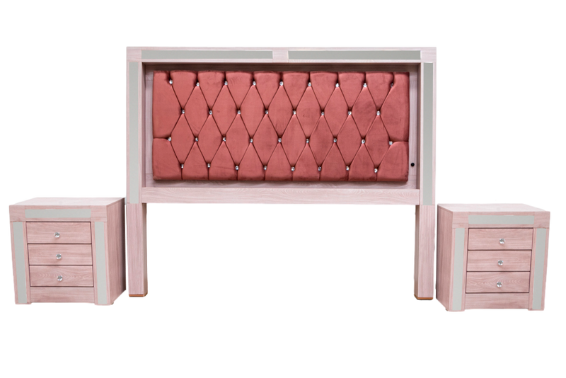 Recamara King Size Melany - Rosa