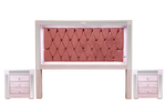 Recamara King Size Melany - Rosa