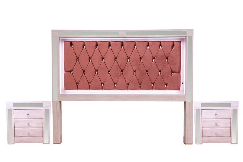 Recamara King Size Melany - Rosa
