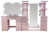 Recamara King Size Melany - Rosa