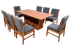 Comedor 8 Sillas Ambar - Nogal