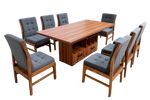 Comedor 8 Sillas Ambar - Nogal