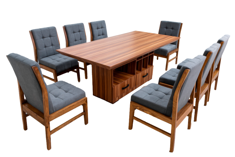 Comedor 8 Sillas Ambar - Nogal