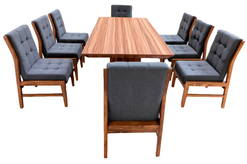 Comedor 8 Sillas Ambar - Nogal