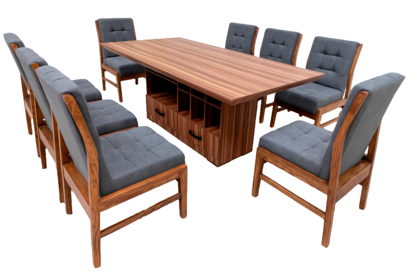 Comedor 8 Sillas Ambar - Nogal