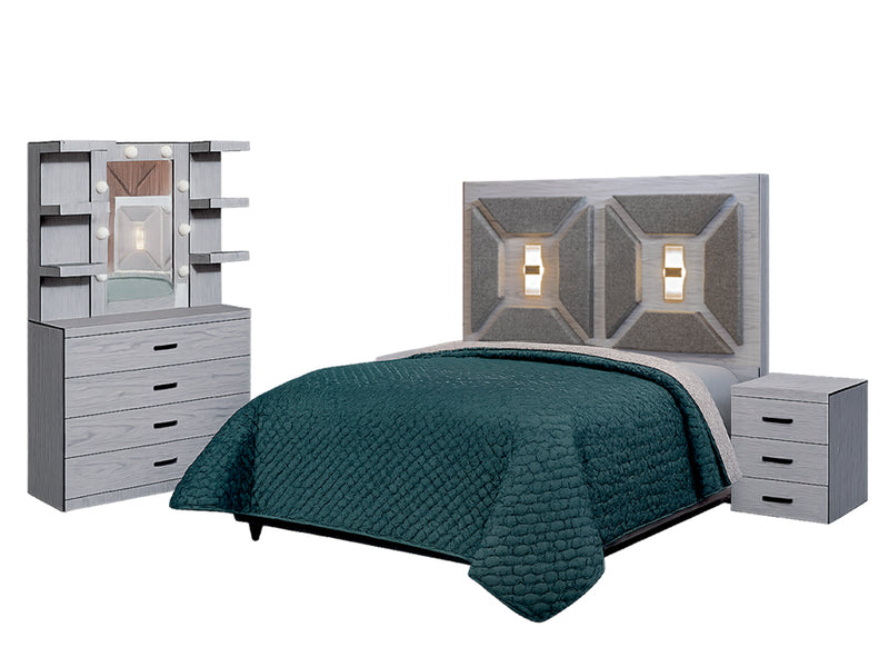 Recamara KS 5 Piezas Genova - Gris