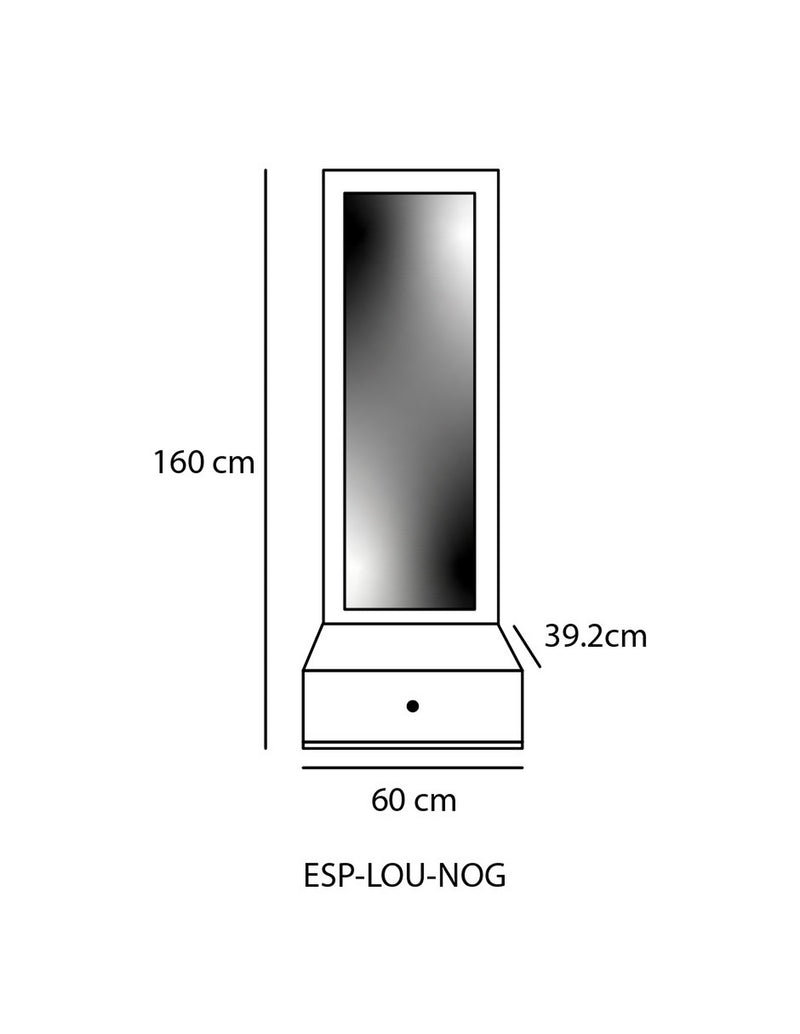 Espejo Louis - Nogal