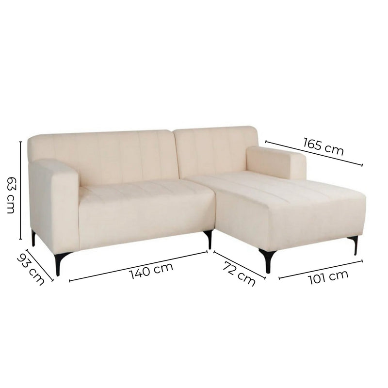 Sala Chaise Lounge Derecha Runa - Beige