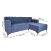 Sala Chaise Lounge Derecha Runa - Azul