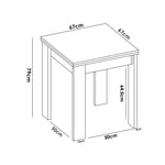 Mesa de Comedor Extensible Tivoli - Blanco