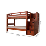 Litera 2 Camas Individuales Andy - Nogal
