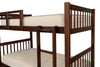 Litera Alabama 3 Camas Individuales - Chocolate
