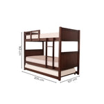 Litera 3 Camas Individuales Yunen - Nogal