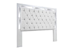 Recamara KS 4 Piezas Emilia Sin Espejo - Blanco y Plata