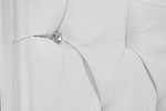 Recamara KS 4 Piezas Emilia Sin Espejo - Blanco y Plata