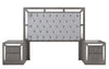 Recamara KS 4 Piezas Emilia Sin Espejo - Gris