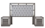 Recamara KS 4 Piezas Emilia Sin Espejo - Gris