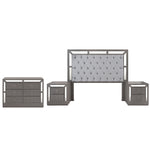 Recamara KS 4 Piezas Emilia Sin Espejo - Gris