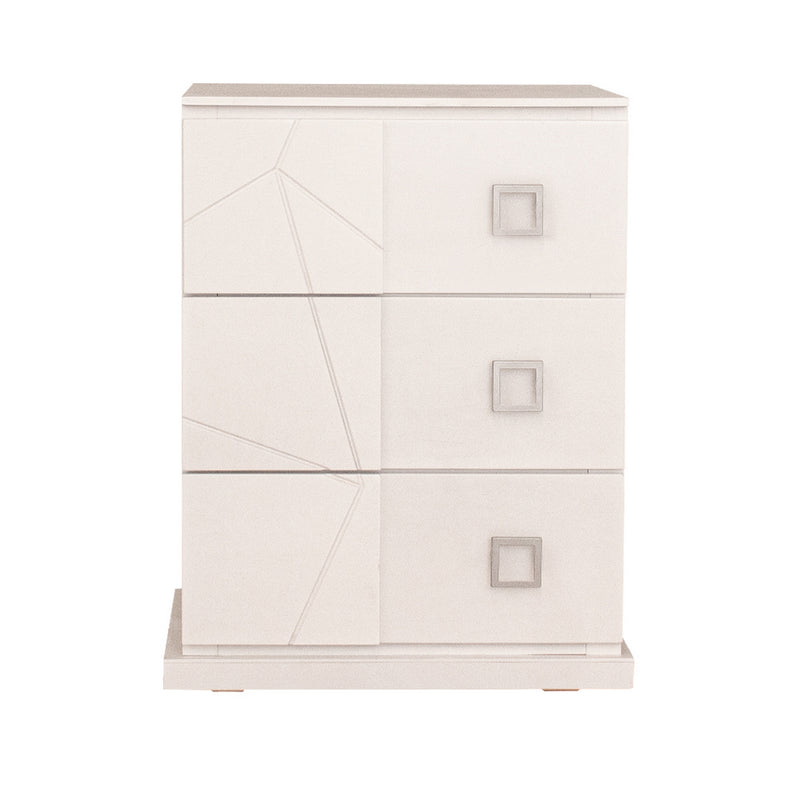 Recamara KS 4 Piezas Eloria Sin Espejo - Blanco y Gris