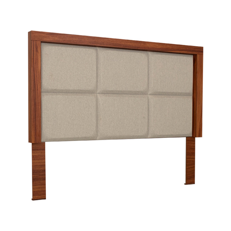 Recamara KS 4 Piezas Gizella Sin Espejo - Nogal y Beige