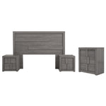 Recamara KS 4 Piezas Jazz Sin Espejo - Gris