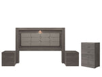 Recamara KS 4 Piezas Kirena Sin Espejo - Gris