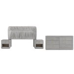 Recamara KS 4 Piezas Auma Sin Espejo - Gris