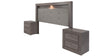Recamara Aurora King Size 5 piezas - Gris