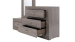 Recamara Aurora King Size 5 piezas - Gris
