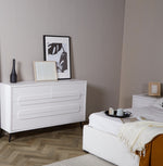 Recamara KS 4 Piezas Milna - Blanco