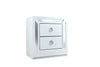 Recamara KS 4 Piezas Emilia - Blanco y Plata