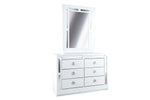 Recamara KS 4 Piezas Emilia - Blanco y Plata