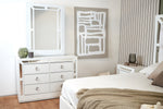 Recamara KS 4 Piezas Emilia - Blanco y Plata