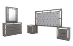 Recamara KS 4 Piezas Emilia - Gris