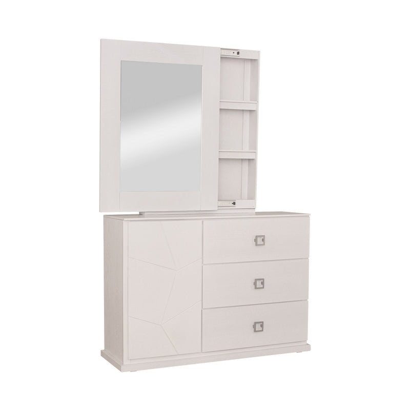 Recamara KS 5 Piezas Eloria - Blanco y Gris