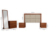 Recamara KS 5 Piezas Gizella - Nogal y Beige