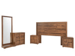Recamara King Size Jazz 5 Piezas - Roble