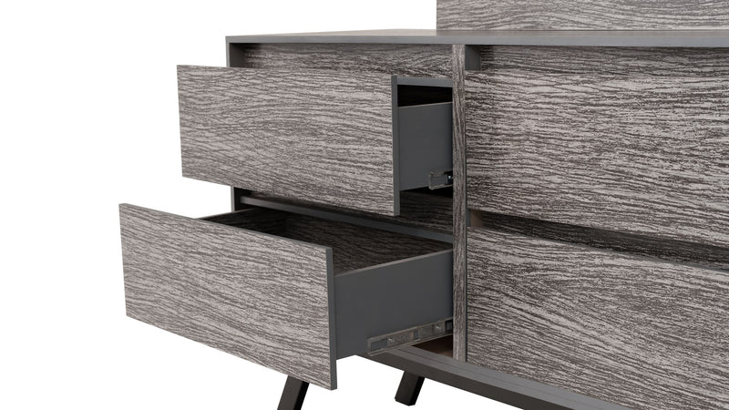 Recamara Patricia King Size 5 Piezas - Gris