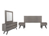 Recamara Patricia King Size 5 Piezas - Gris